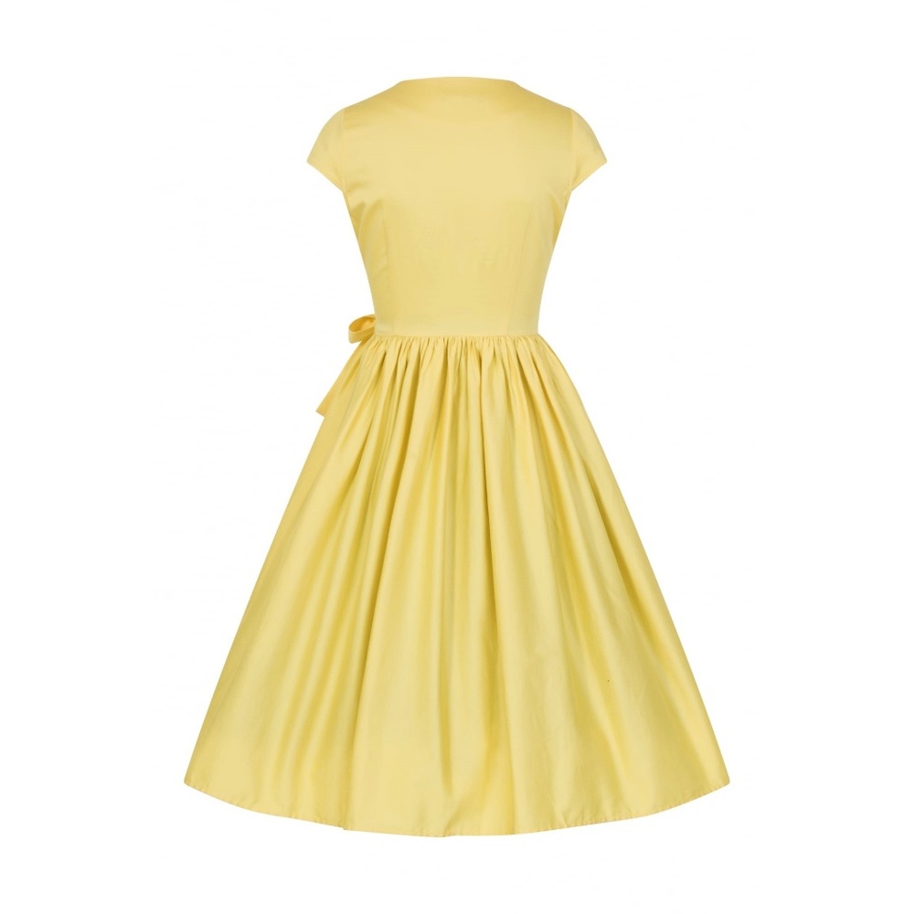 nwot collectif rockabilly yellow dress size 6 s - Picture 7 of 9